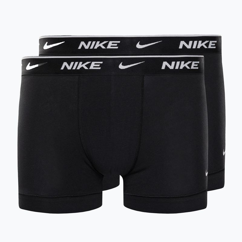 Pánské boxerky Nike Everyday Cotton Stretch Trunk 2Pk IEV černé