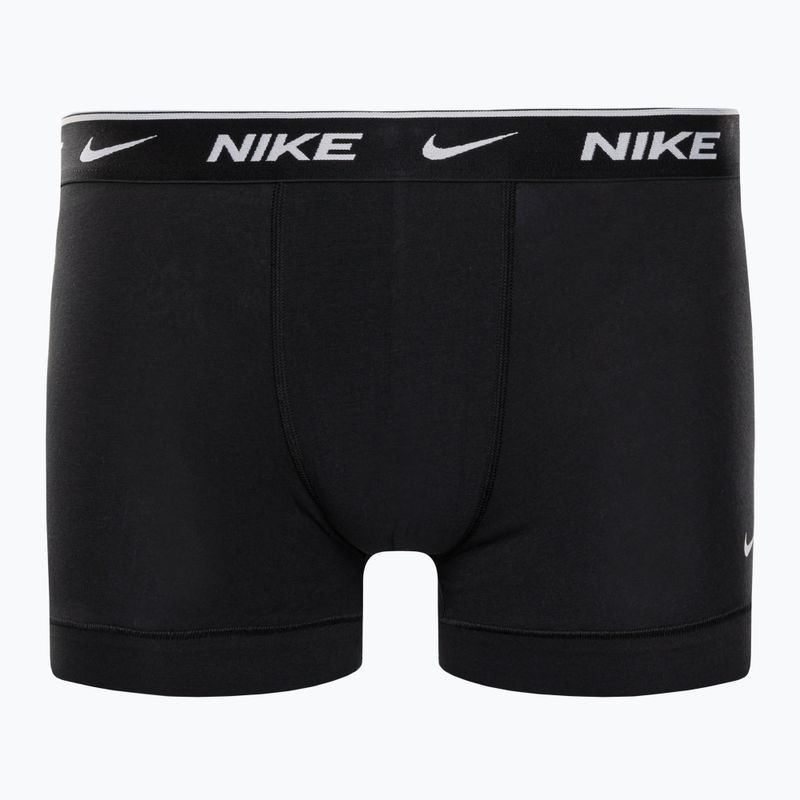 Pánské boxerky Nike Everyday Cotton Stretch Trunk 2Pk IEV černé