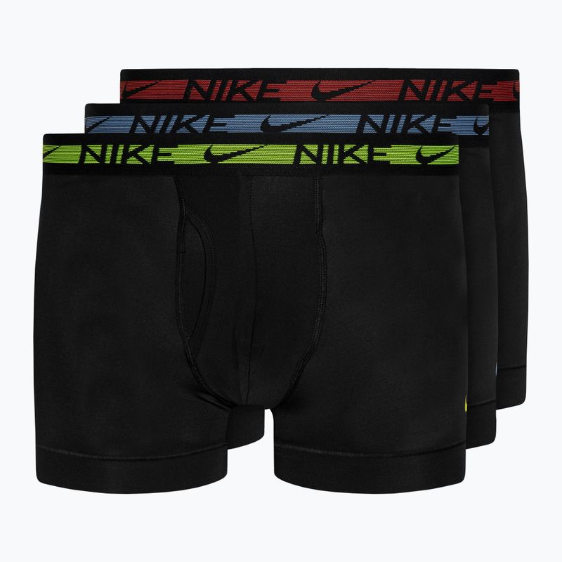 Pánské boxerky Nike Dri-FIT Ultra Stretch Micro Trunk 3 páry black/volt/blue/red