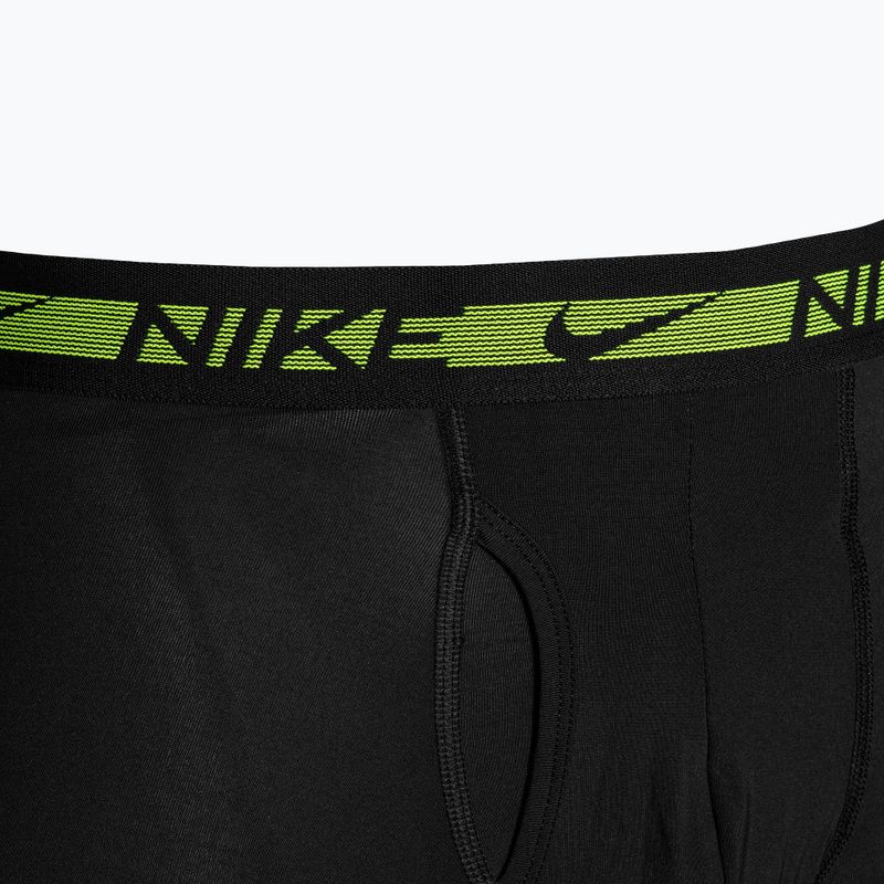 Pánské boxerky Nike Dri-FIT Ultra Stretch Micro Trunk 3 páry black/volt/blue/red 5