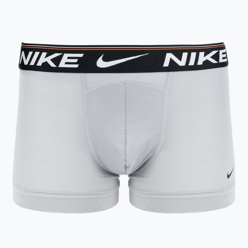 Pánské boxerky Nike Dri-FIT Ultra Comfort Trunk 3 páry šedá/oranžová 2