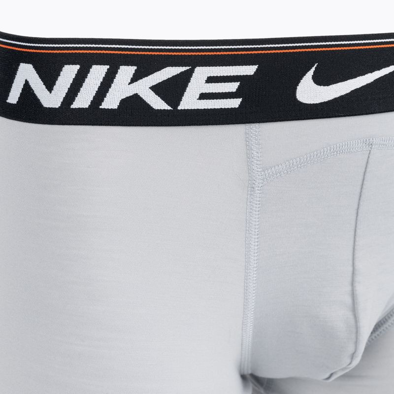 Pánské boxerky Nike Dri-FIT Ultra Comfort Trunk 3 páry šedá/oranžová 4