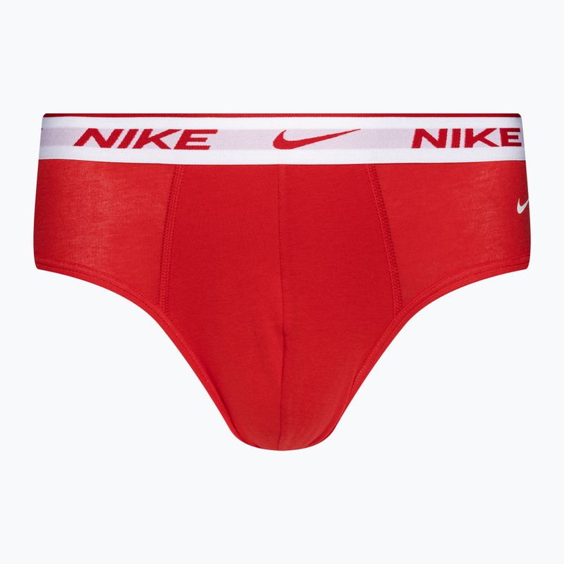 Pánské bavlněné elastické slipy Nike Everyday 3 páry modrá/červená/oranžová 3