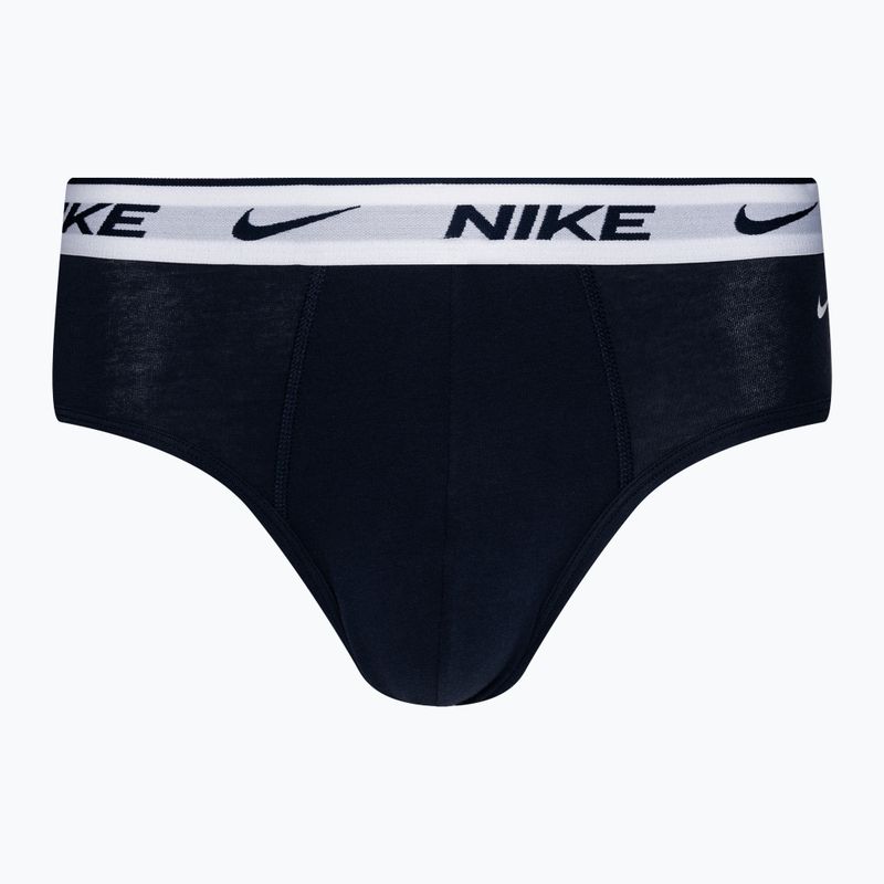 Pánské bavlněné elastické slipy Nike Everyday 3 páry modrá/červená/oranžová 4