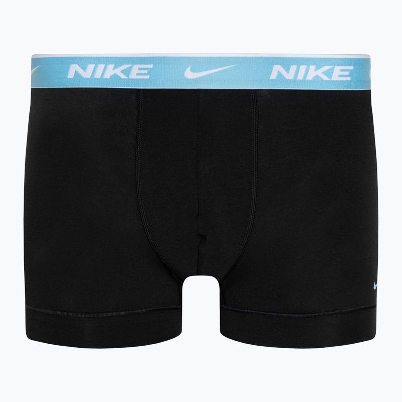 Pánské boxerky Nike Everyday Cotton Stretch Trunk 3 páry black/brown/aquarius/cark team red 2