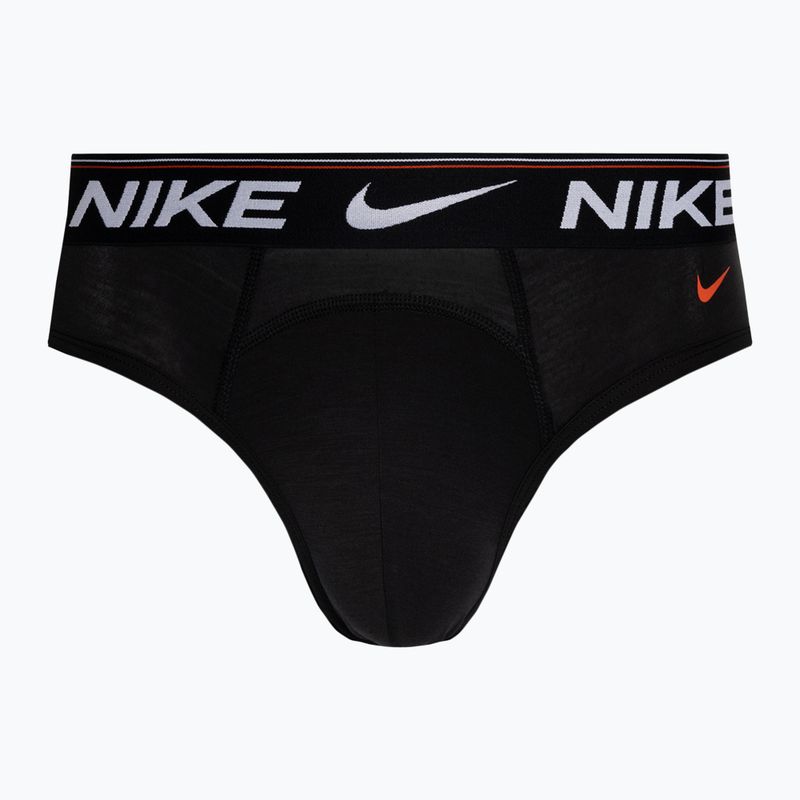 Pánské boxerky Nike Dri-Fit Hip Logo Brief 3 páry black/black/black 2