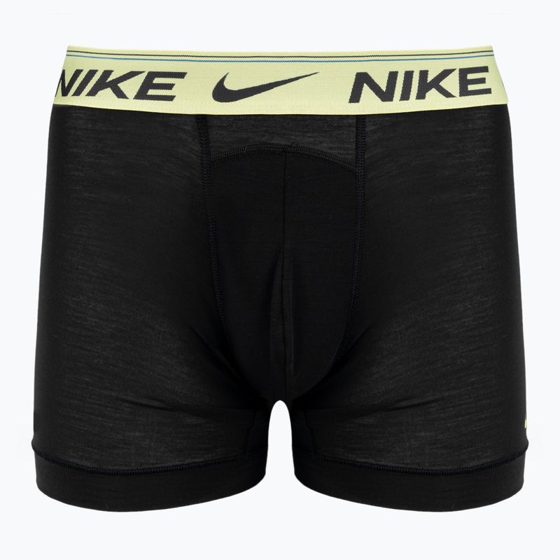 Pánské boxerky Nike Dri-FIT Ultra Comfort Brief 3 páry černá/žlutá/fuxia 2