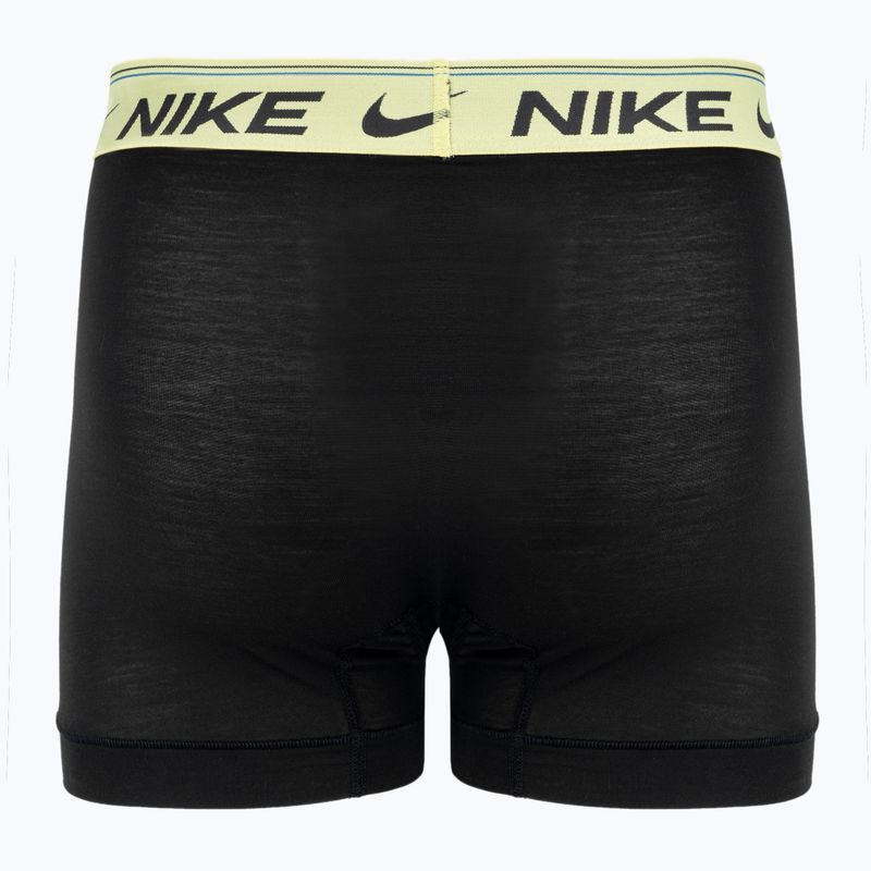 Pánské boxerky Nike Dri-FIT Ultra Comfort Brief 3 páry černá/žlutá/fuxia 3