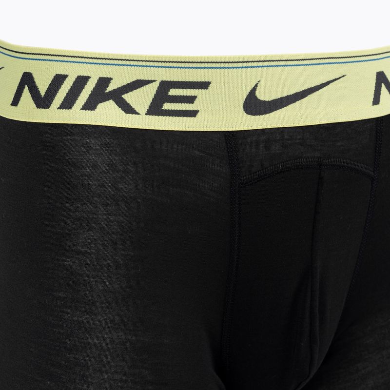 Pánské boxerky Nike Dri-FIT Ultra Comfort Brief 3 páry černá/žlutá/fuxia 4