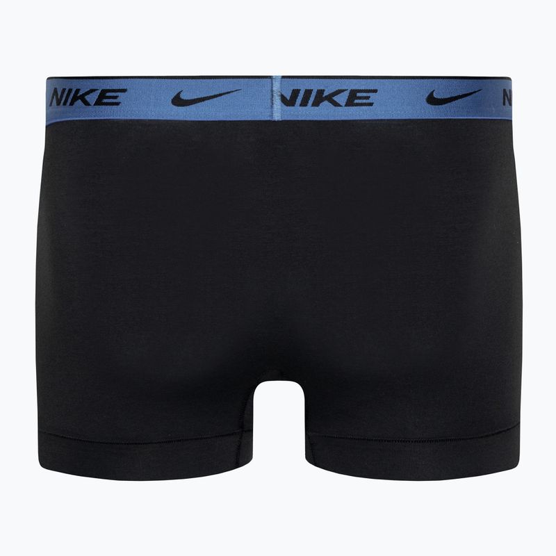 Pánské boxerky Nike Everyday Cotton Stretch Trunk 3 páry black/blue/fuchsia/orange 3