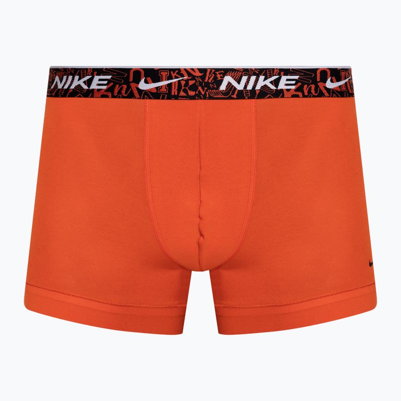 Pánské boxerky Nike Everyday Cotton Stretch Trunk 3 páry red/aquarius blue/stadium green 2