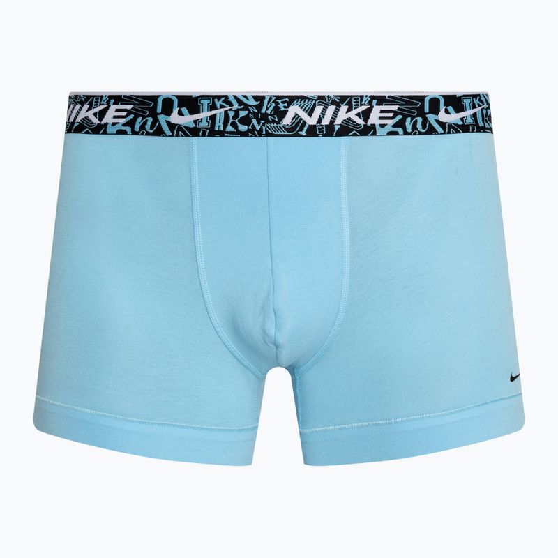 Pánské boxerky Nike Everyday Cotton Stretch Trunk 3 páry red/aquarius blue/stadium green 3