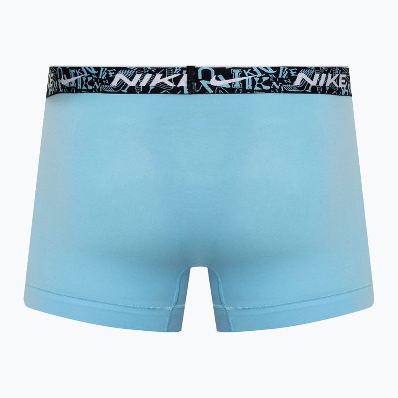 Pánské boxerky Nike Everyday Cotton Stretch Trunk 3 páry red/aquarius blue/stadium green 5