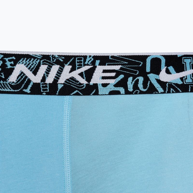 Pánské boxerky Nike Everyday Cotton Stretch Trunk 3 páry red/aquarius blue/stadium green 7