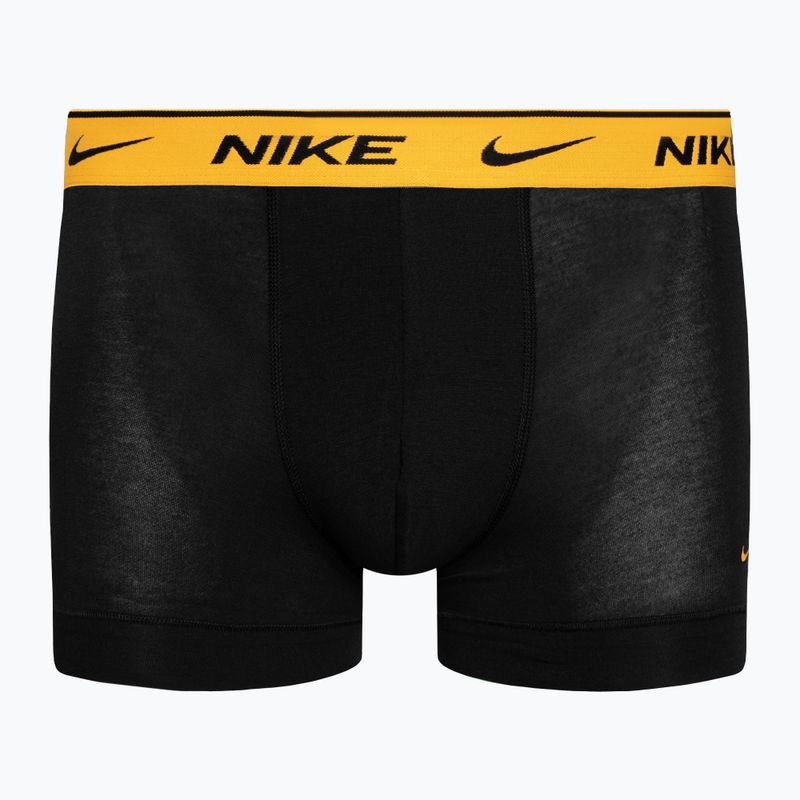 Pánské boxerky Nike Everyday Cotton Stretch Trunk 3 páry šedá/oranžová/žlutá 4