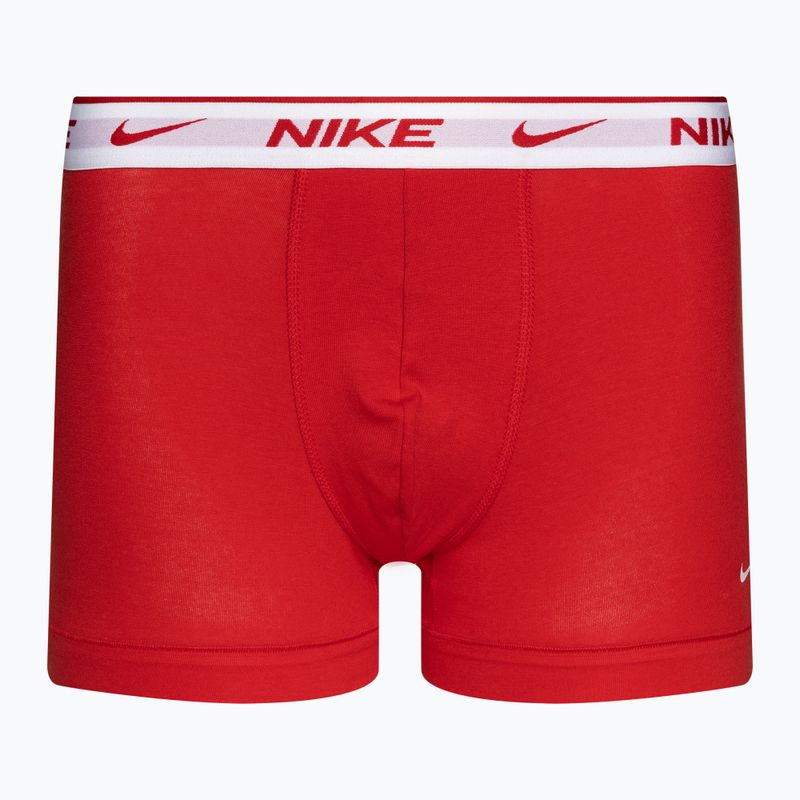 Pánské boxerky Nike Everyday Cotton Stretch Trunk 3 páry modré/oranžové/červené 3