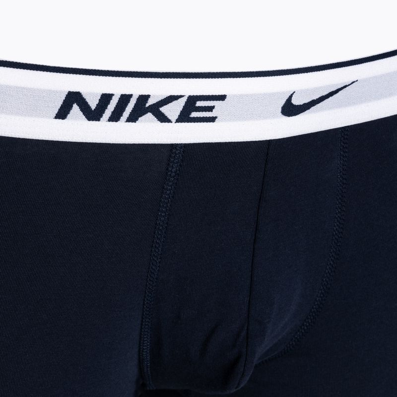 Pánské boxerky Nike Everyday Cotton Stretch Trunk 3 páry modré/oranžové/červené 6