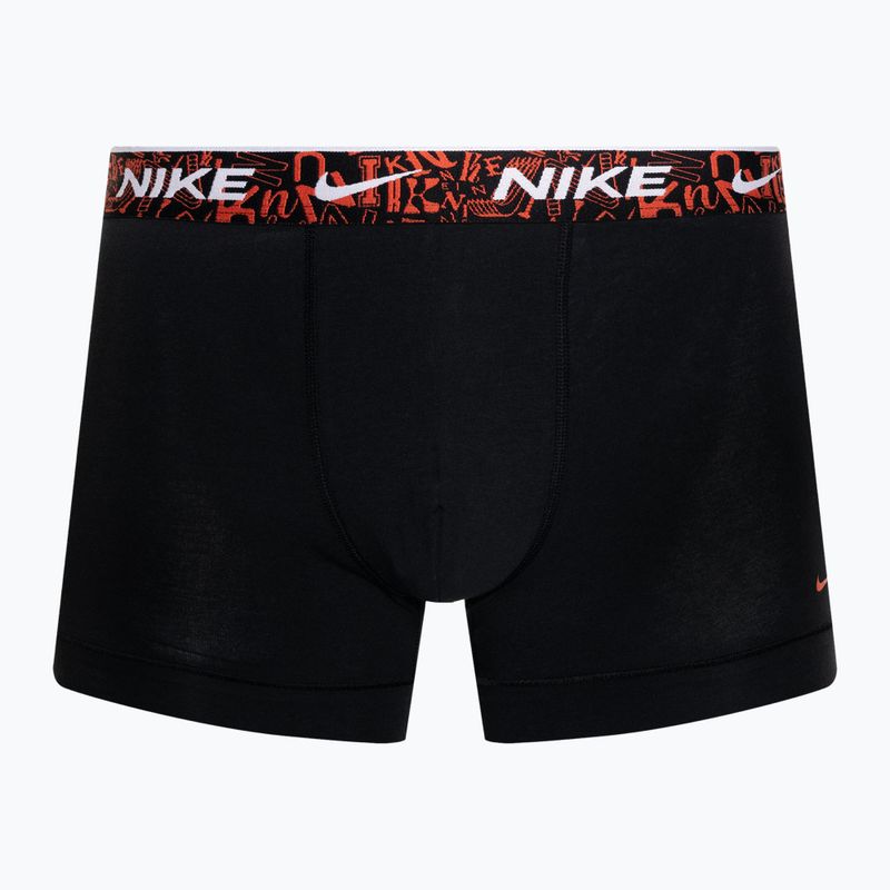 Pánské boxerky Nike Everyday Cotton Stretch Trunk 3 páry black/red/aquarius blue/green 2