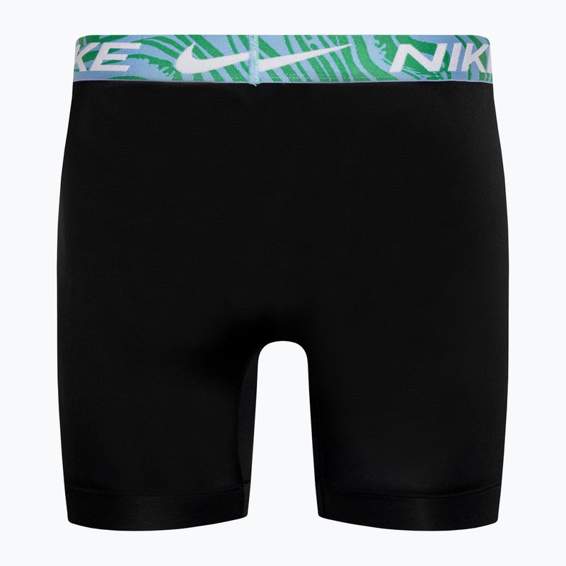 Pánské boxerky Nike Dri-Fit Essential Micro Boxer Brief 3 páry black/aquarius bleu/laser fuchsia/grey 3