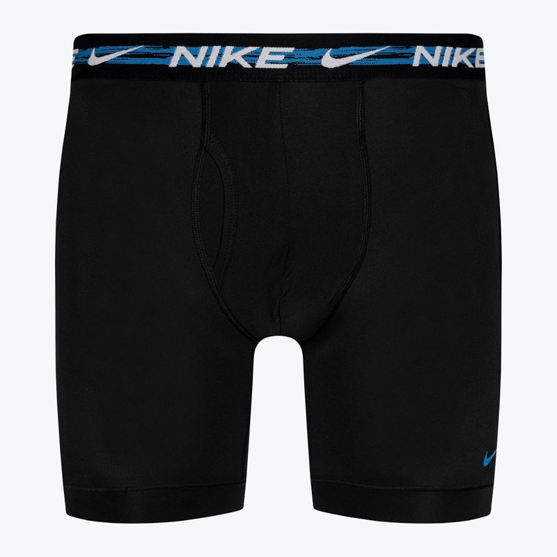 Pánské boxerky Nike Dri-FIT Ultra-Stretch Micro Brief 3 páry laser fuchsia / court blue/ black 5
