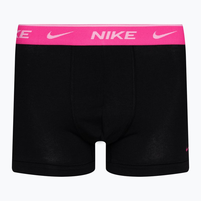 Pánské boxerky Nike Everyday Cotton Stretch Trunk 3 páry modrá/tyrkysová/růžová 4