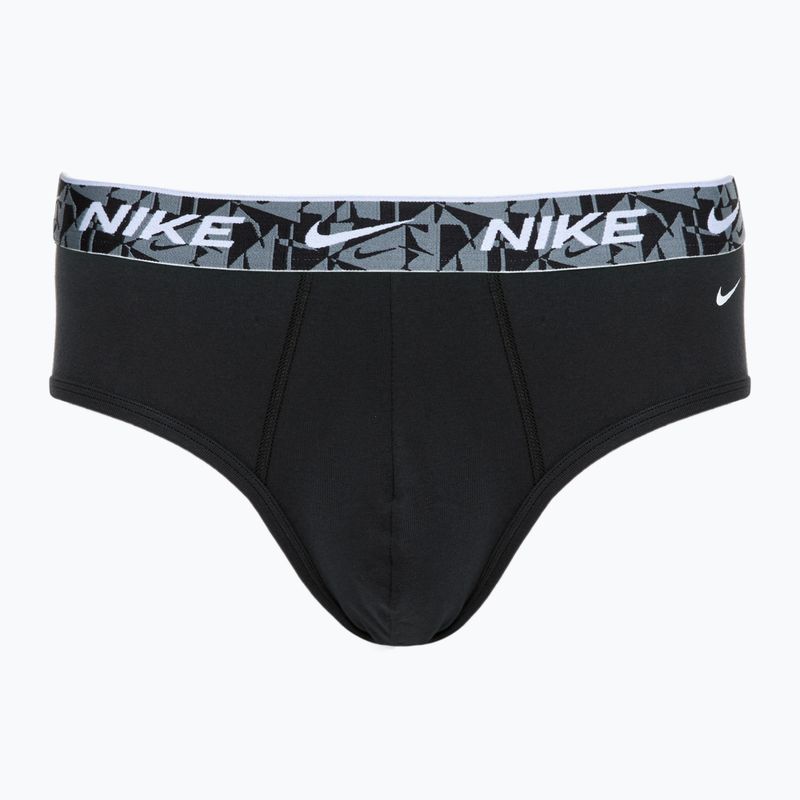 Pánské slipy Nike Everyday Cotton Stretch Brief 3 pary black/green/black 2