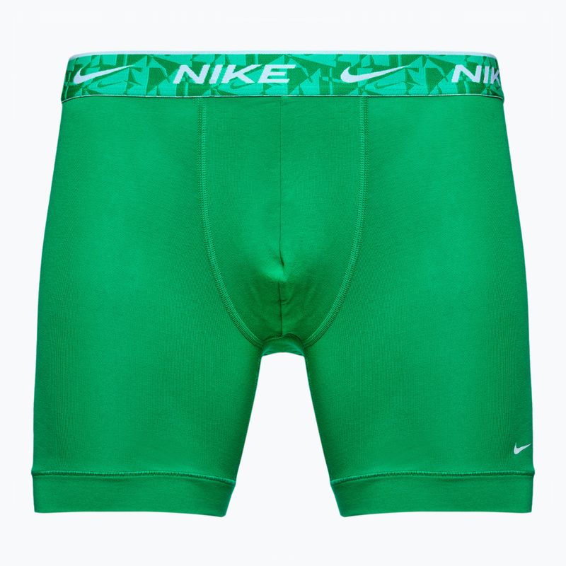 Pánské boxerky  Nike Everyday Cotton Stretch 3 páry green/black 2