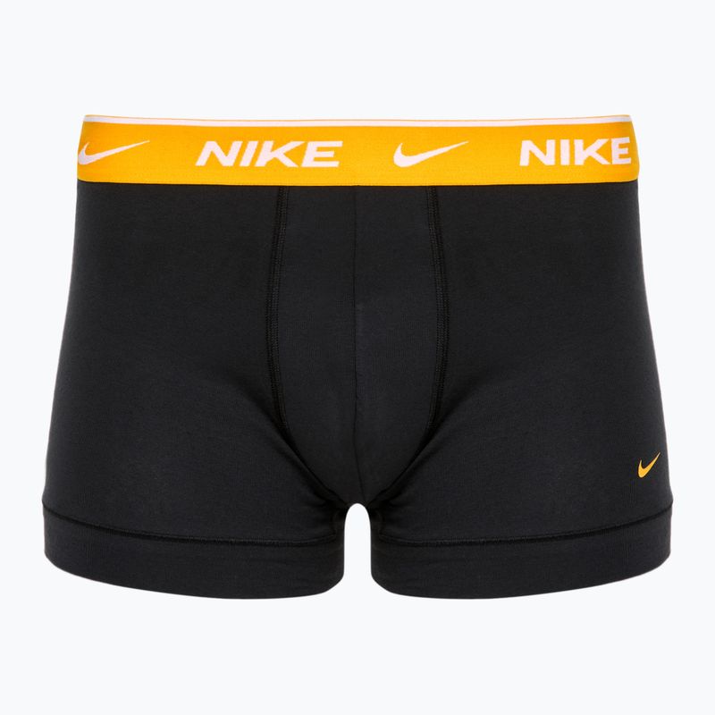 Pánské boxerky  Nike Everyday Cotton Stretch Trunk 3 páry black/gold/hyper crimson 2