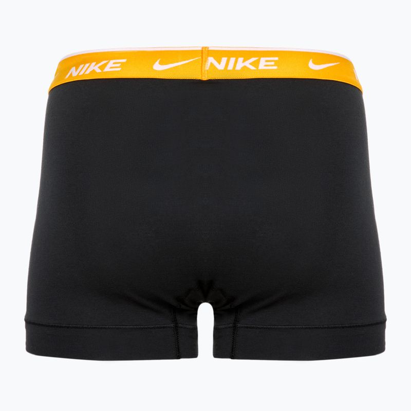 Pánské boxerky  Nike Everyday Cotton Stretch Trunk 3 páry black/gold/hyper crimson 5