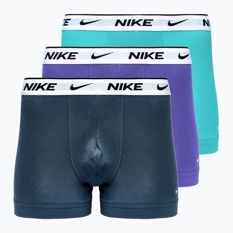 Pánské boxerky  Nike Everyday Cotton Stretch Trunk 3 páry dustycactus/black/arm navy