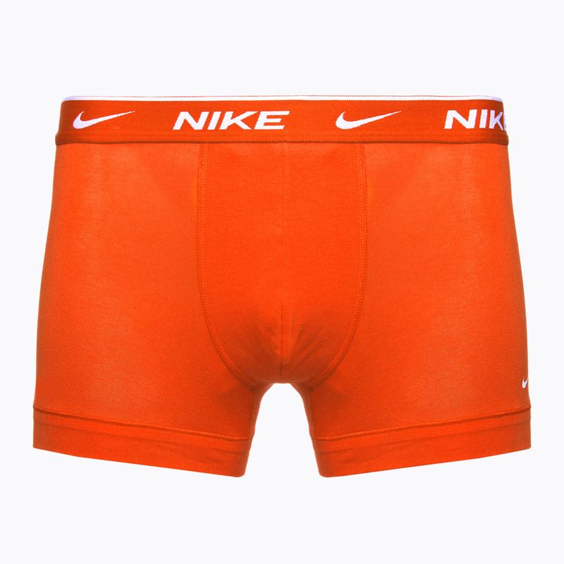 Pánské boxerky  Nike Everyday Cotton Stretch Trunk 3 páry team orange/uni red/black 2