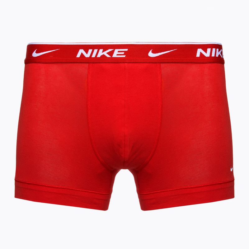 Pánské boxerky  Nike Everyday Cotton Stretch Trunk 3 páry team orange/uni red/black 3