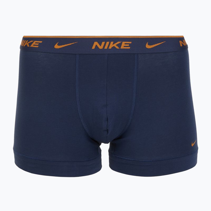 Pánské boxerky Nike Everyday Cotton Stretch Trunk 3 páry light crimson/midnight navy/black 3