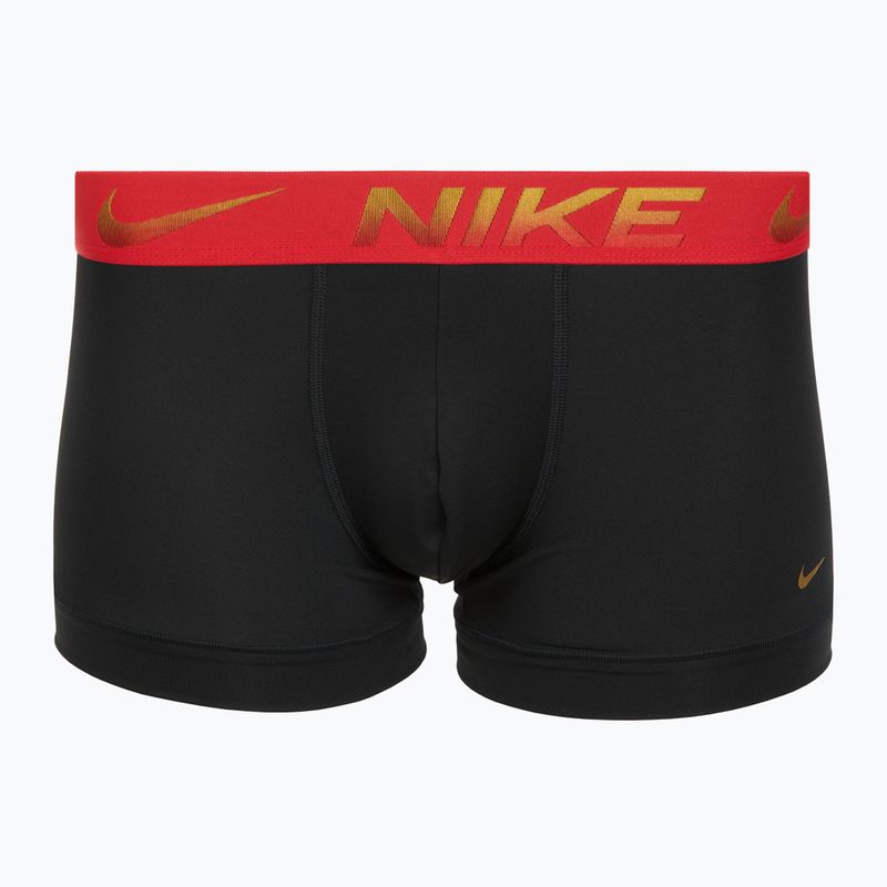 Pánské boxerky Nike Dri-Fit Essential Micro Trunk 3 páry blk/uni red/blk/uni red metallic gradient wb 3