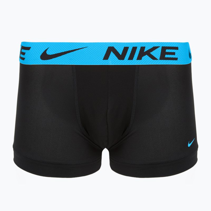 Pánské boxerky Nike Dri-FIT Cotton Trunk 3 páry černé mint foam/blue hero/bright ceramic wb 5