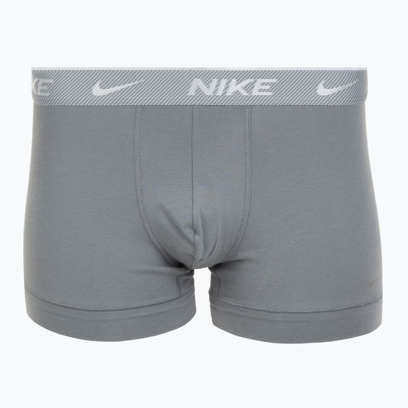 Pánské boxerky Nike Everyday Cotton Stretch Trunk 3 páry black/iron gry/cool grey high shine textured wb 2