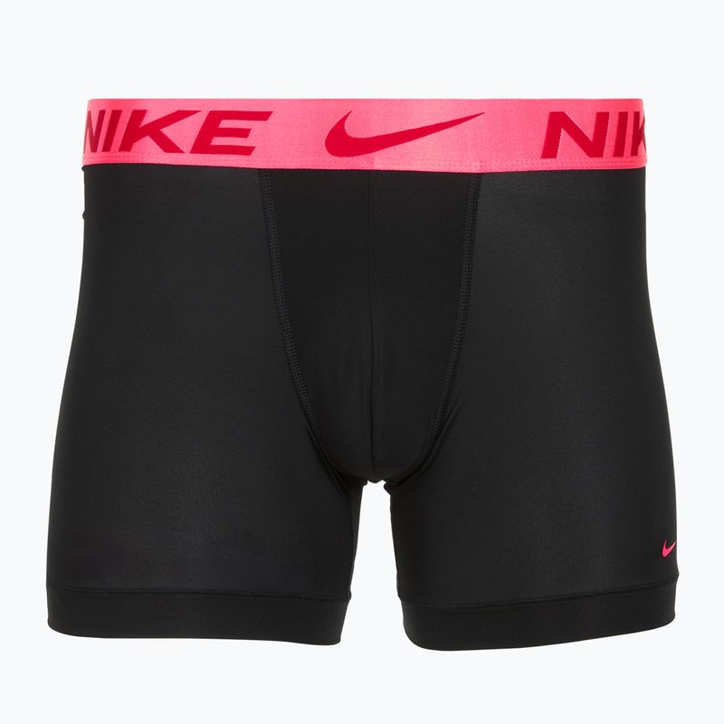 Pánské boxerky Nike Dri-Fit Essential Micro Boxer Brief 3 páry černá hyper pink/uni red/black high shine wb 2