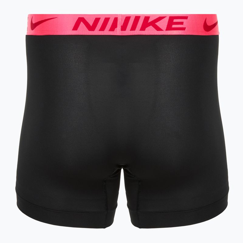 Pánské boxerky Nike Dri-Fit Essential Micro Boxer Brief 3 páry černá hyper pink/uni red/black high shine wb 5