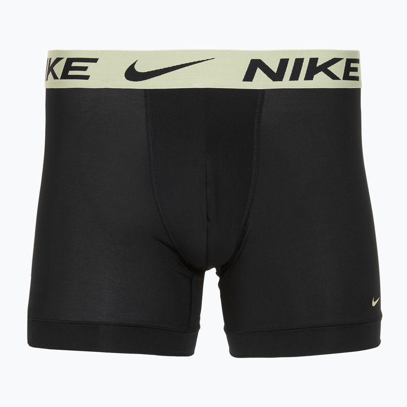 Pánské boxerky Nike Dri-Fit Essential Micro Boxer Brief 3 páry blk washed coral/olive aura/abrtract blue edge wb 3