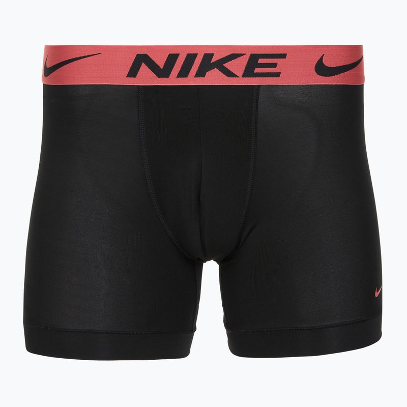 Pánské boxerky Nike Dri-Fit Essential Micro Boxer Brief 3 páry blk washed coral/olive aura/abrtract blue edge wb 4