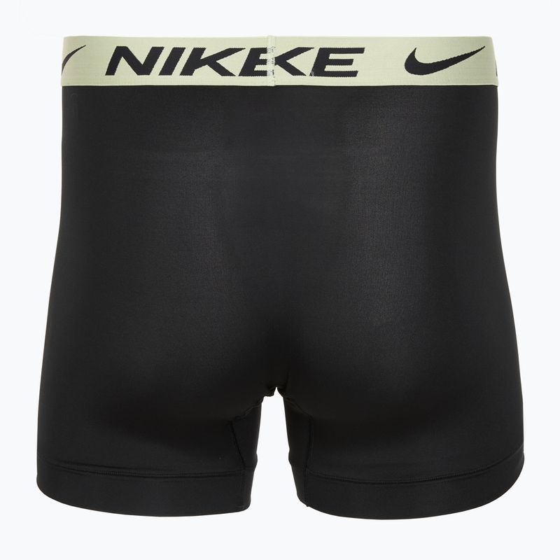 Pánské boxerky Nike Dri-Fit Essential Micro Boxer Brief 3 páry blk washed coral/olive aura/abrtract blue edge wb 5