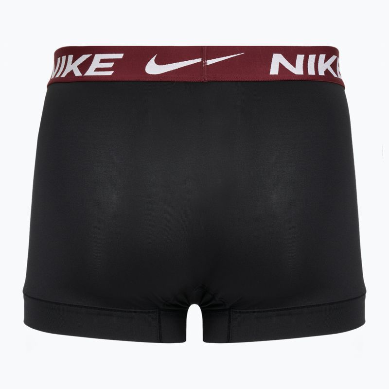 Pánské boxerky Nike Dri-Fit Essential Micro Trunk 3 páry černá univerzitní zlatá/hluboká noc/tmavě červená wb 2