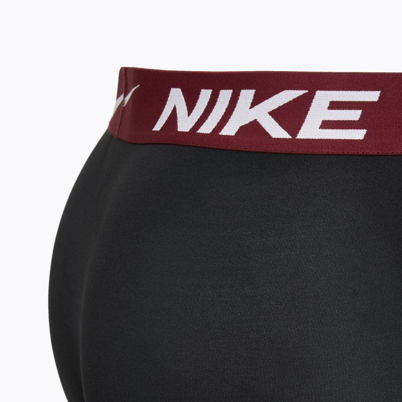 Pánské boxerky Nike Dri-Fit Essential Micro Trunk 3 páry černá univerzitní zlatá/hluboká noc/tmavě červená wb 3