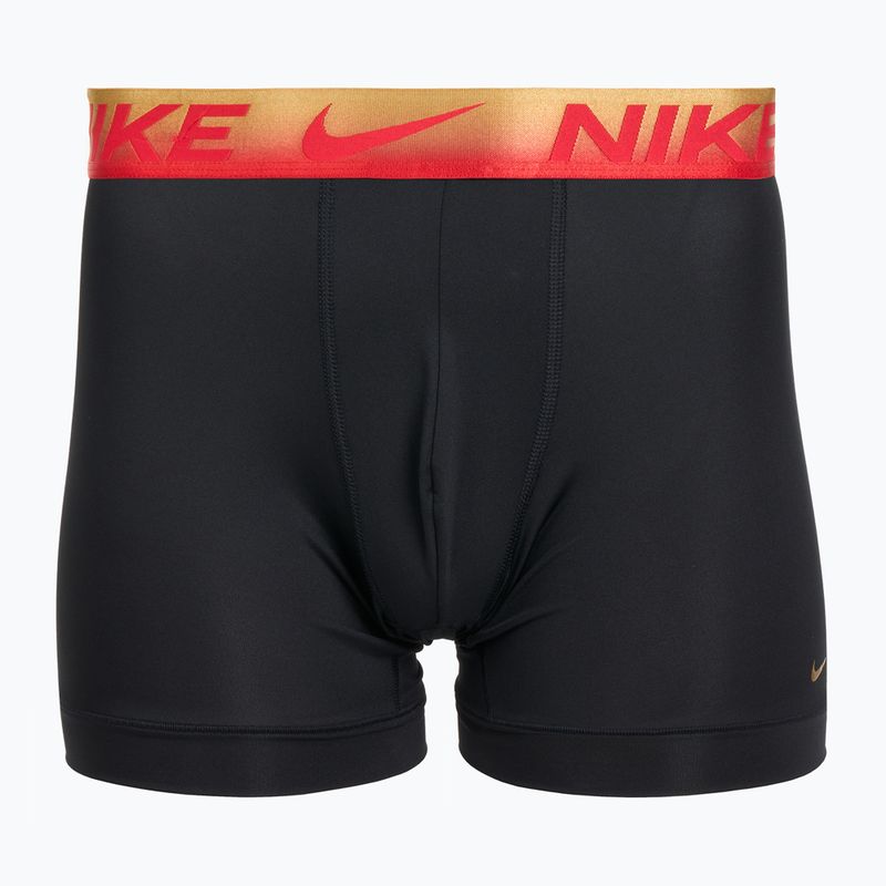 Pánské boxerky Nike Dri-Fit Essential Micro Boxer Brief 3 páry university red/black/black metallic grdient wb 3