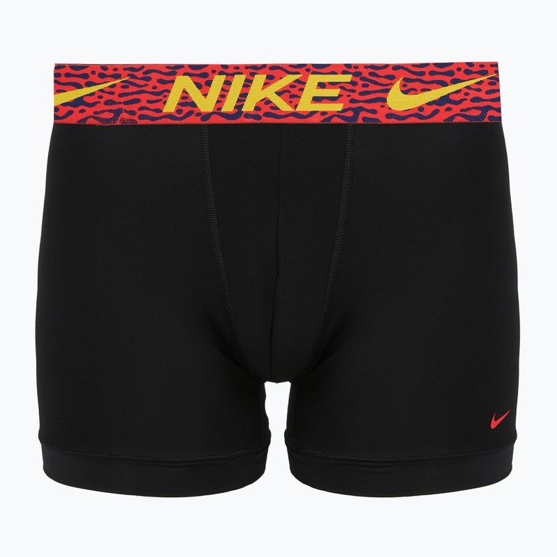 Pánské boxerky Nike Dri-Fit Essential Micro 3 pairs blklightcrimson/ brightcitron/evergreenaur 3