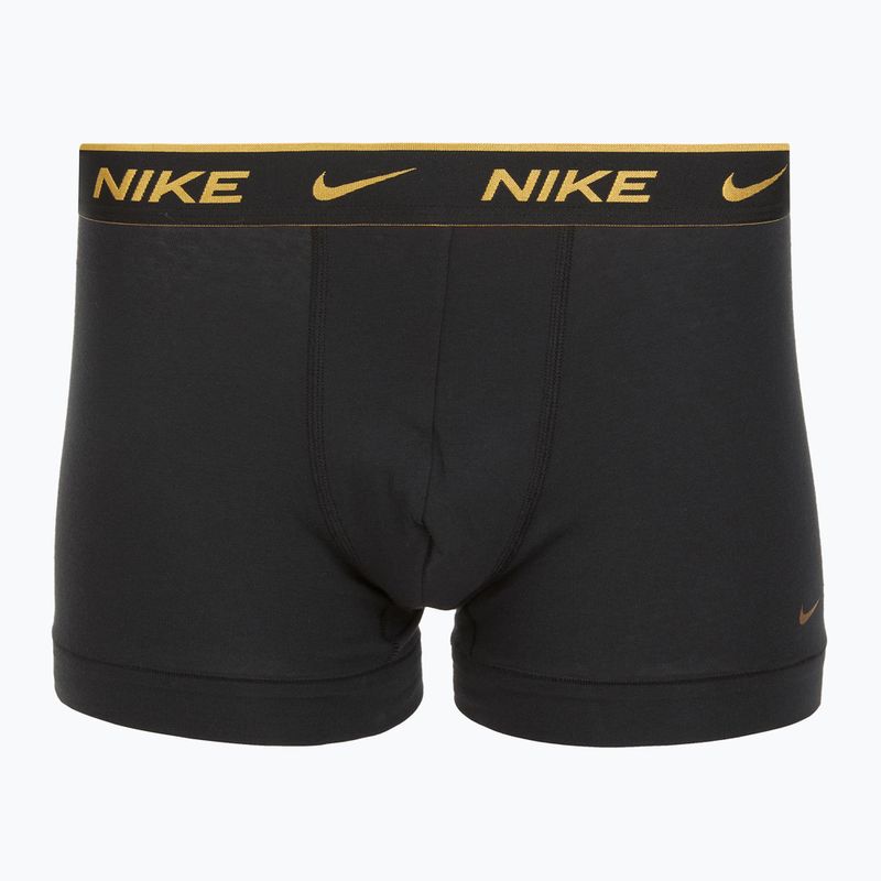 Pánské boxerky Nike Everyday Cotton Stretch Trunk 3 páry blk/university red/wheat gold/black high shine wb 4