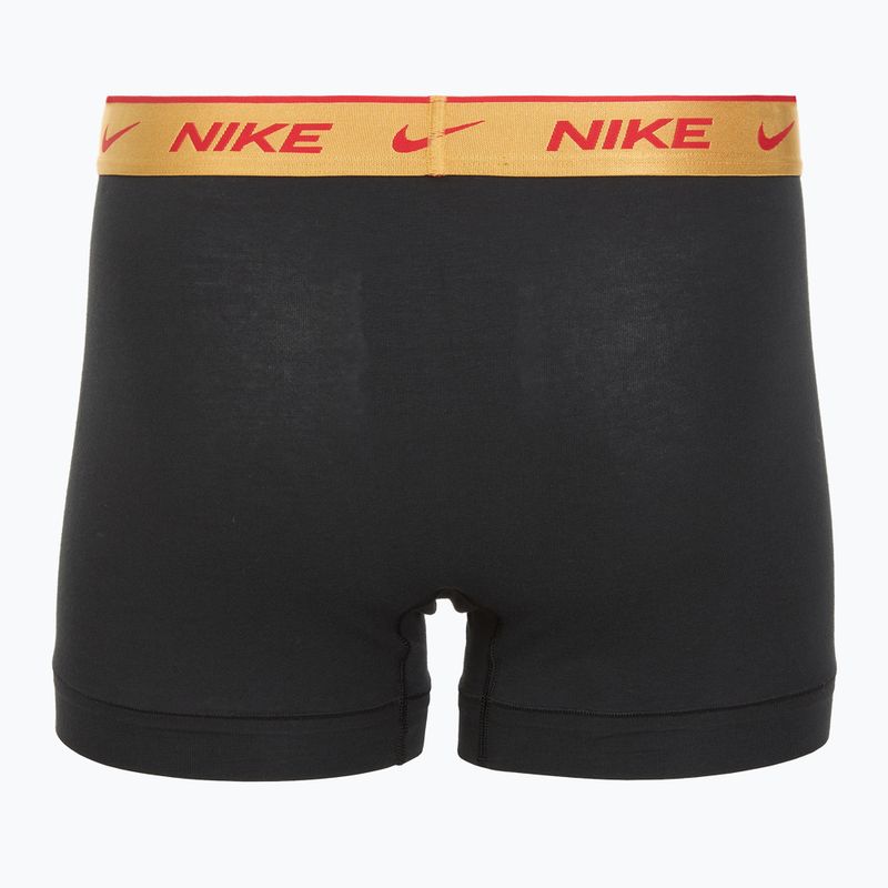 Pánské boxerky Nike Everyday Cotton Stretch Trunk 3 páry blk/university red/wheat gold/black high shine wb 5