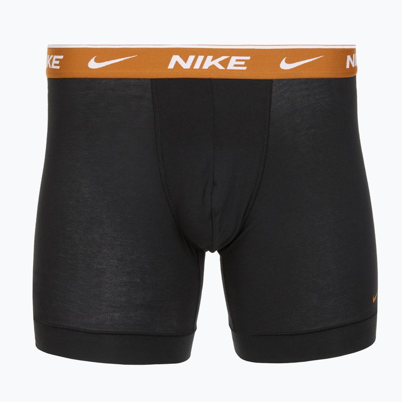 Pánské boxerky Nike Everyday Cotton Stretch 3 páry black light crimsn/desrt ochre/black waistband 2