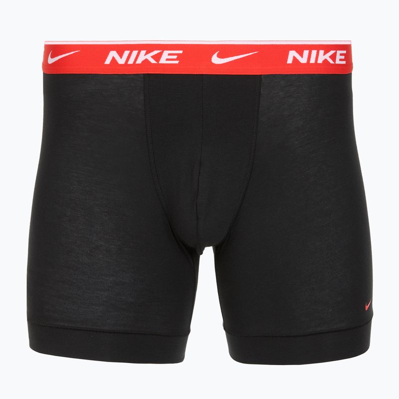 Pánské boxerky Nike Everyday Cotton Stretch 3 páry black light crimsn/desrt ochre/black waistband 3