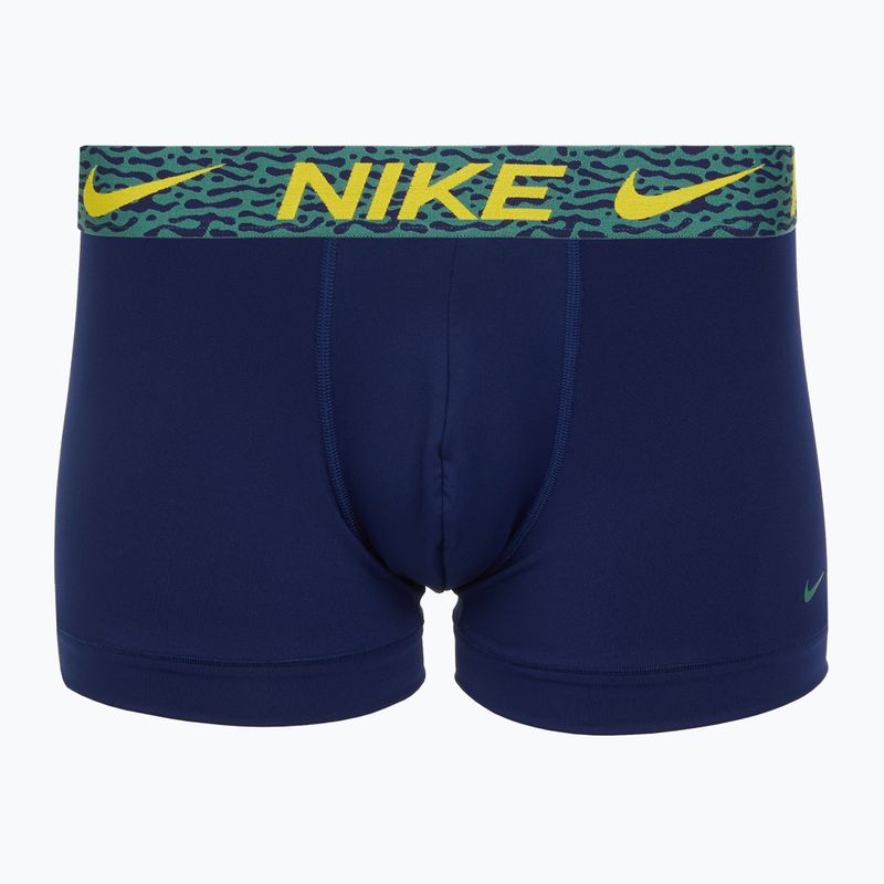 Pánské boxerky Nike Dri-Fit Essential Micro Trunk 3 páry blu void/lgh crim/brht citron/evergrn aura/abst wb 2